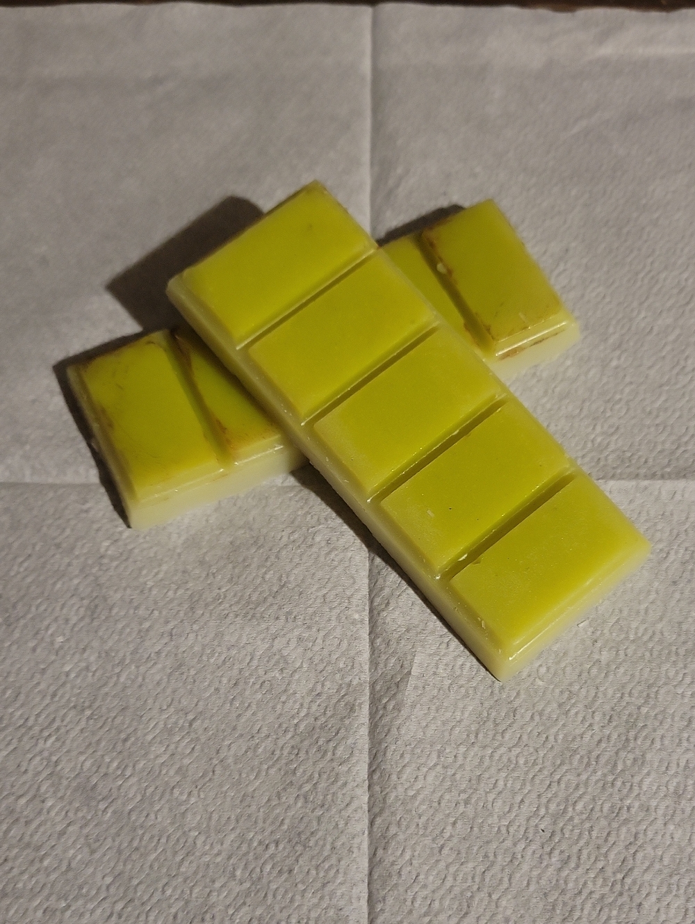 Handmade Sweet Pineapple Yellow Wax Melt Snap Bars, Pack Of 2